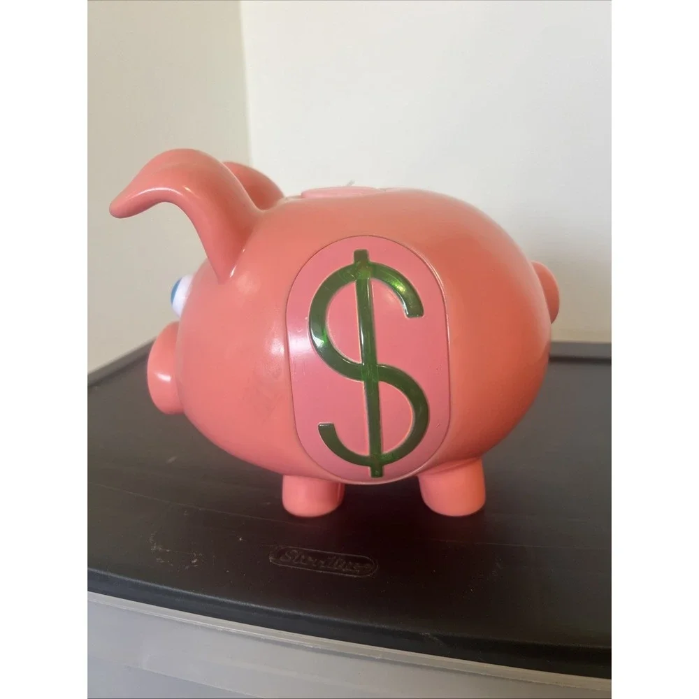 Vintage Pink Pig Piggy Bank, Just For Laughs, Avon Ohio